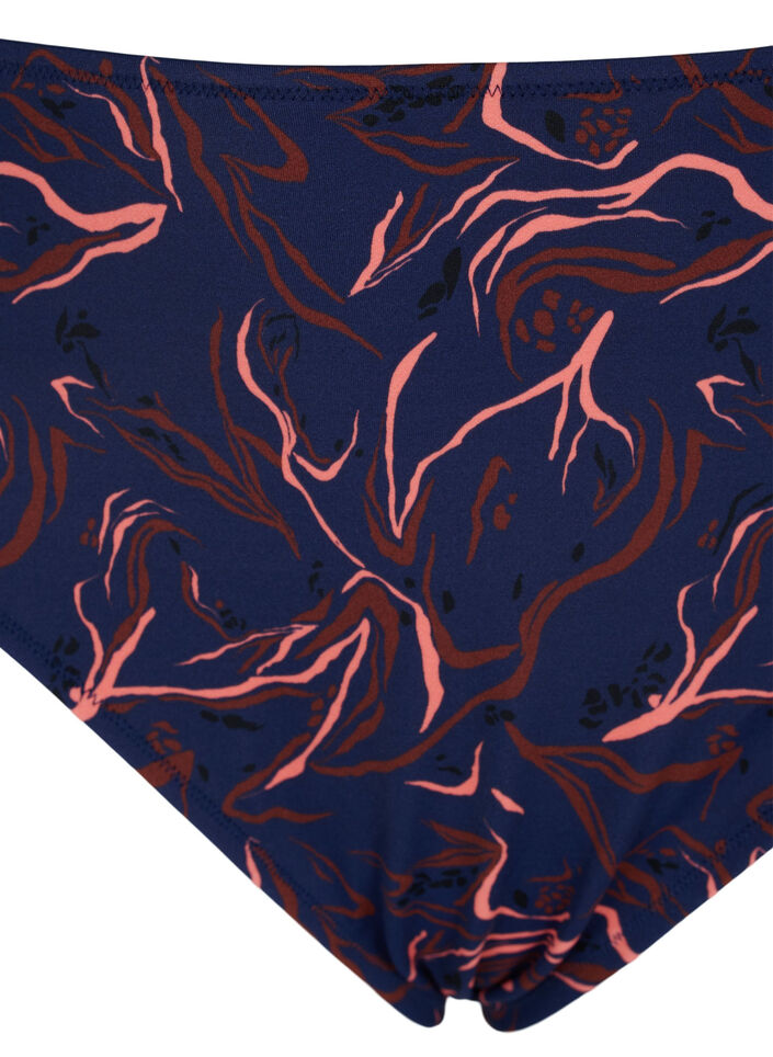 Højtaljet bikini trusse med høj benskæring, Sort, Packshot image number 2