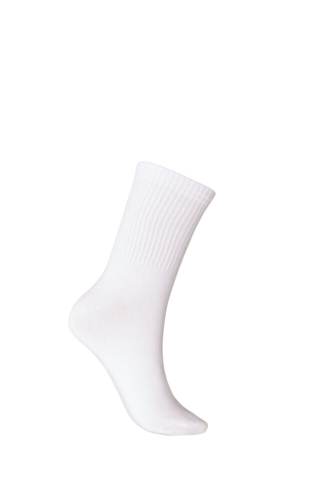 Bomuldsstr&oslash;mper med motiv, Hvid, Packshot image number 1