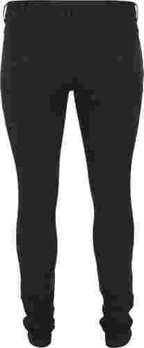 Højtaljede super slim Amy jeans, Black, Packshot image number 1