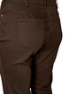 Ellen bootcut-jeans i farvet denim, Brun, Packshot image number 3