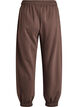 Sweatpants med h&oslash;j talje og lommer, Brun, Packshot image number 1