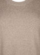 Strikkjole med rund hals og slids, Desert Taupe Mel., Packshot image number 2