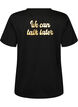 T-shirt med motiv, Sort, Packshot image number 1