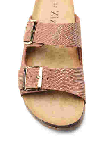 Læder sandal med bred pasform, Woody, Packshot image number 2