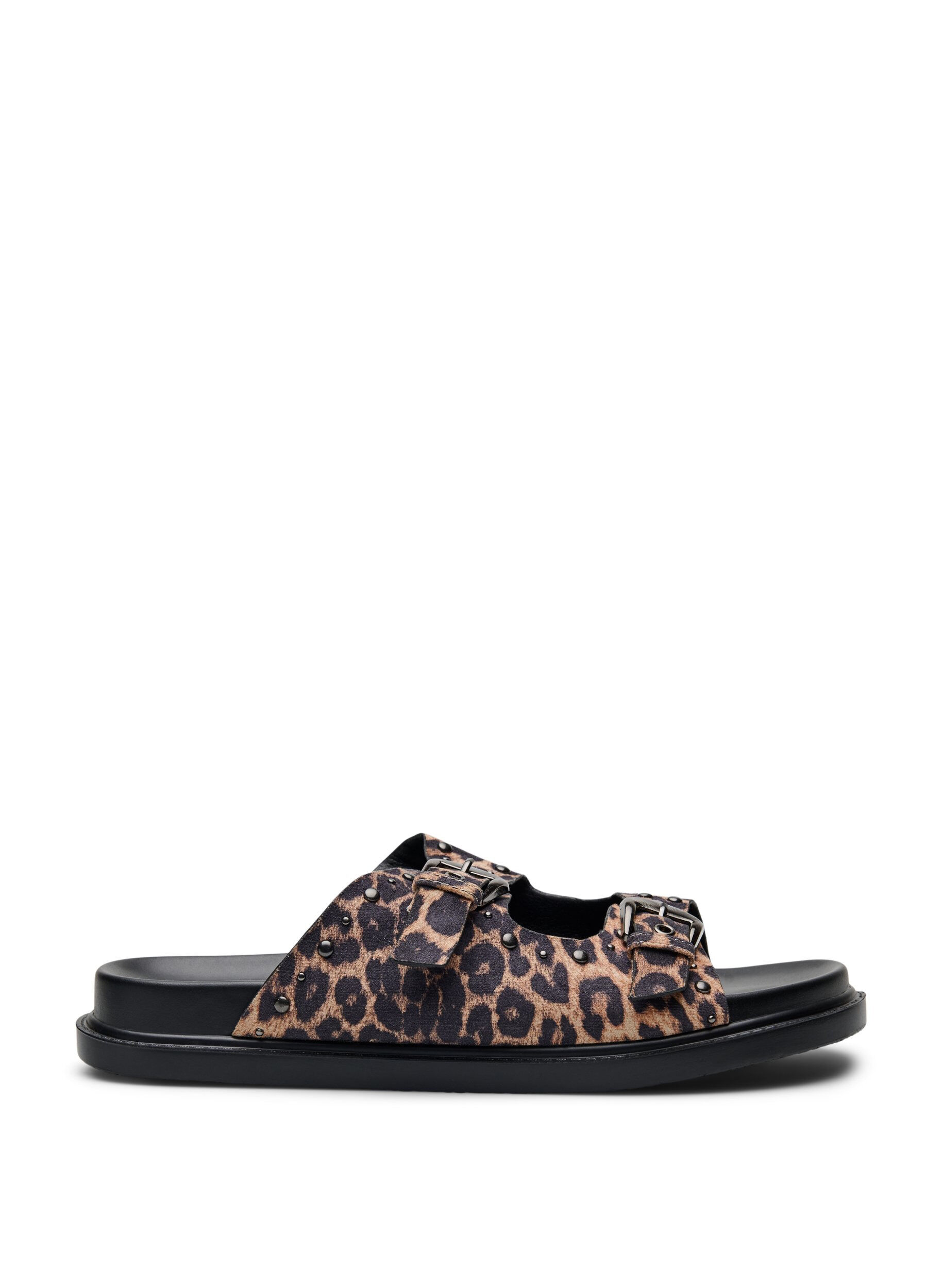 Wide fit - Sandal med nitter