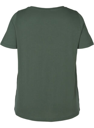 Kortærmet t-shirt med print, Green w. Eagle , Packshot image number 1