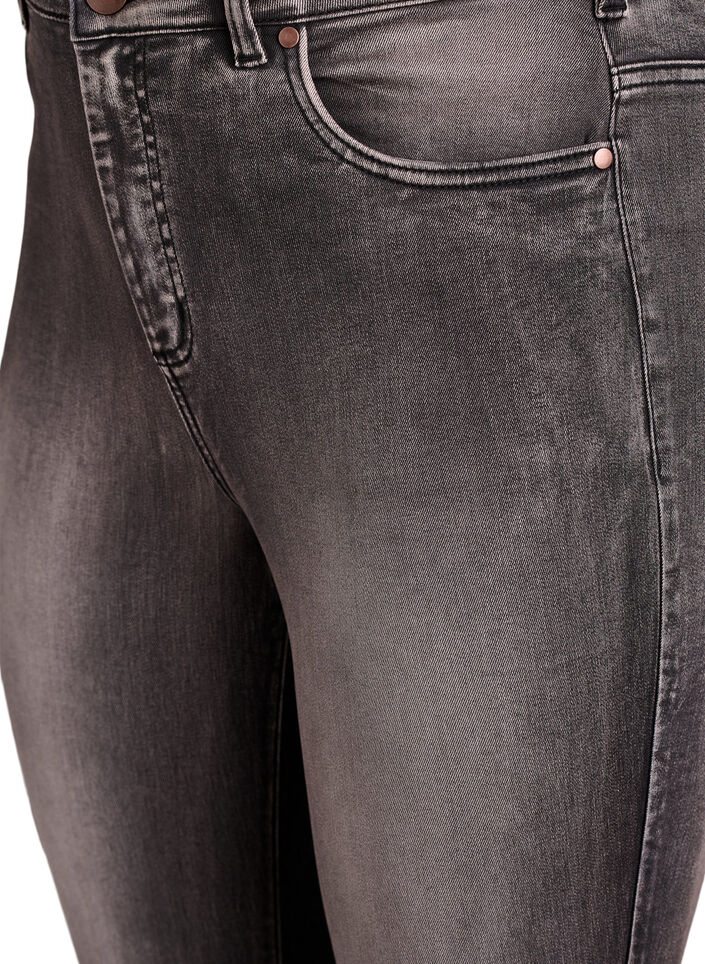 Super slim Amy jeans med h&oslash;j talje, Gr&aring;, Packshot image number 2
