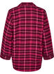 Ternet pyjamasskjorte i bomuld med lange &aelig;rmer, R&oslash;d, Packshot image number 1