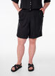 Shorts med lommer og høj talje, Sort, Model image number 3