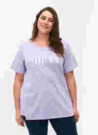 FLASH - T-shirt med motiv, Lavender, Model