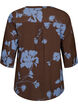 Prikket bluse med 3/4 ærmer , Falcon Flower, Packshot image number 1