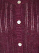 Strikket cardigan med hulm&oslash;nster, M&oslash;rk Bordeaux, Packshot image number 2