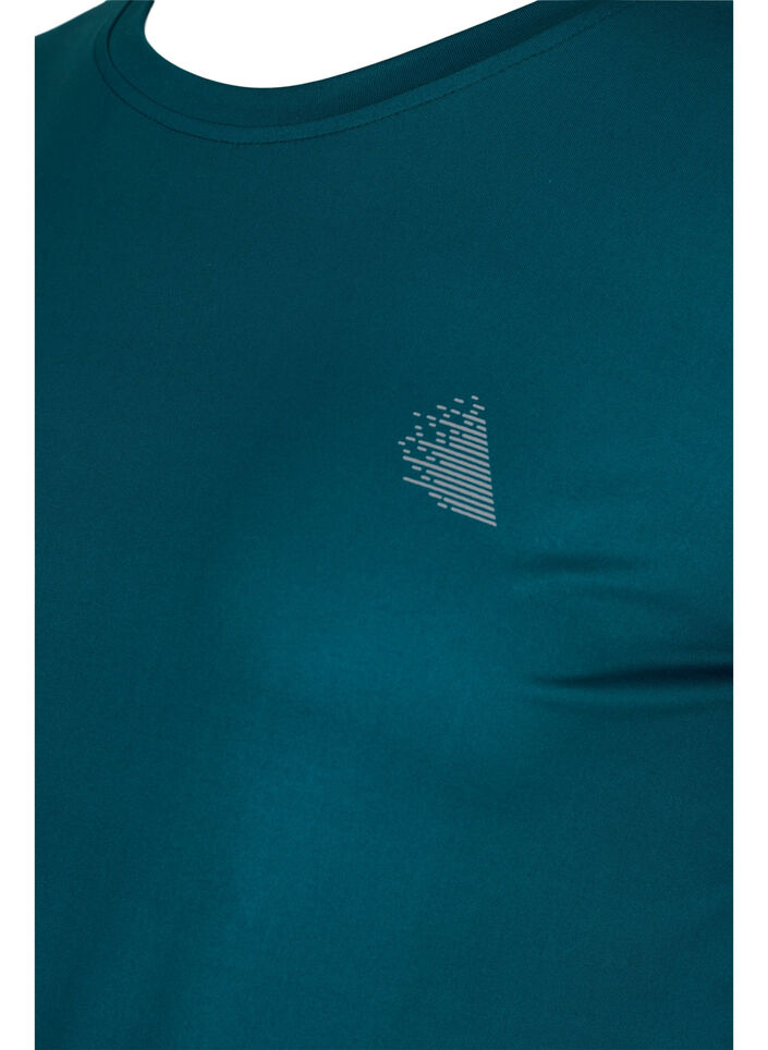 Graviditets trænings t-shirt, Deep Teal, Packshot image number 2