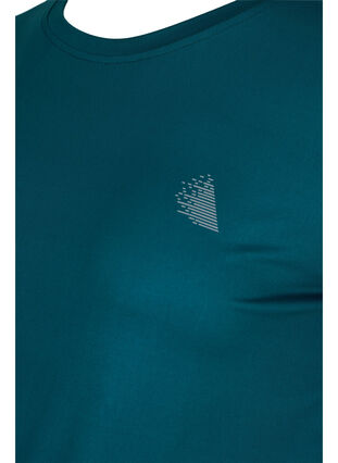 Graviditets trænings t-shirt, Deep Teal, Packshot image number 2