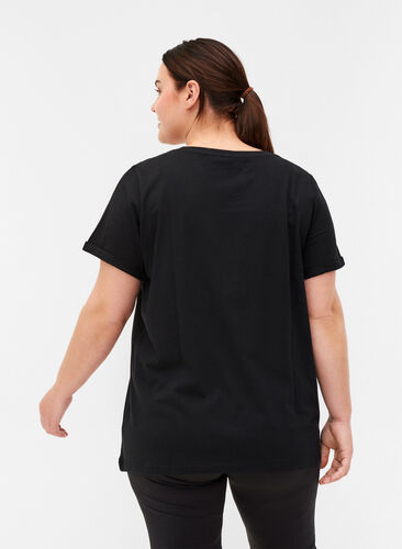 Trænings t-shirt med print, Black Swearing, Model image number 1