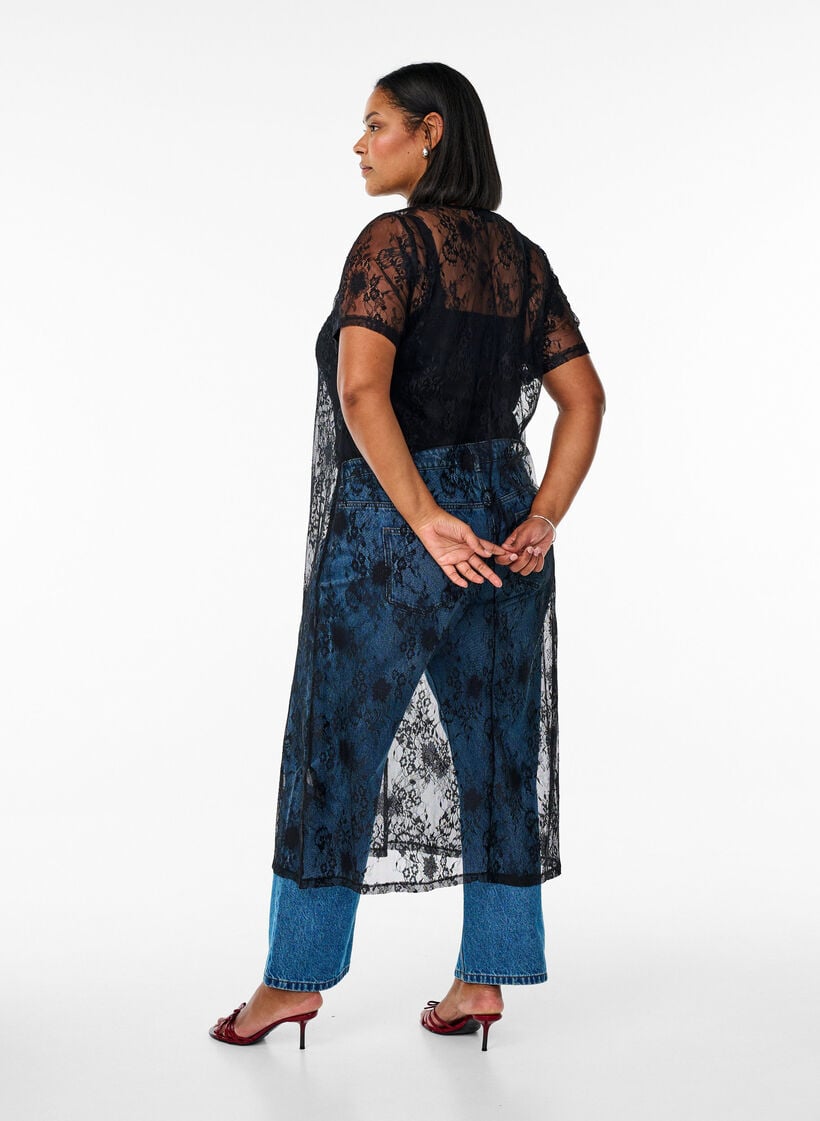 Blondekjole i midilængde med A-facon, Black, Model image number 1