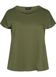 T-shirt i bomuldsmix, Ivy Green