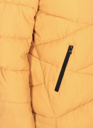 Vindtæt jakke med hætte og lommer, Spruce Yellow, Packshot image number 3