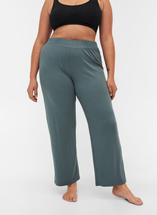 Løse bukser i ribkvalitet, Balsam Green, Model image number 2