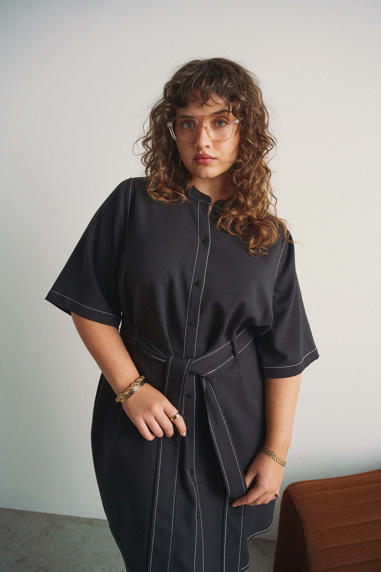 Zizzi Skjortekjole, , Model