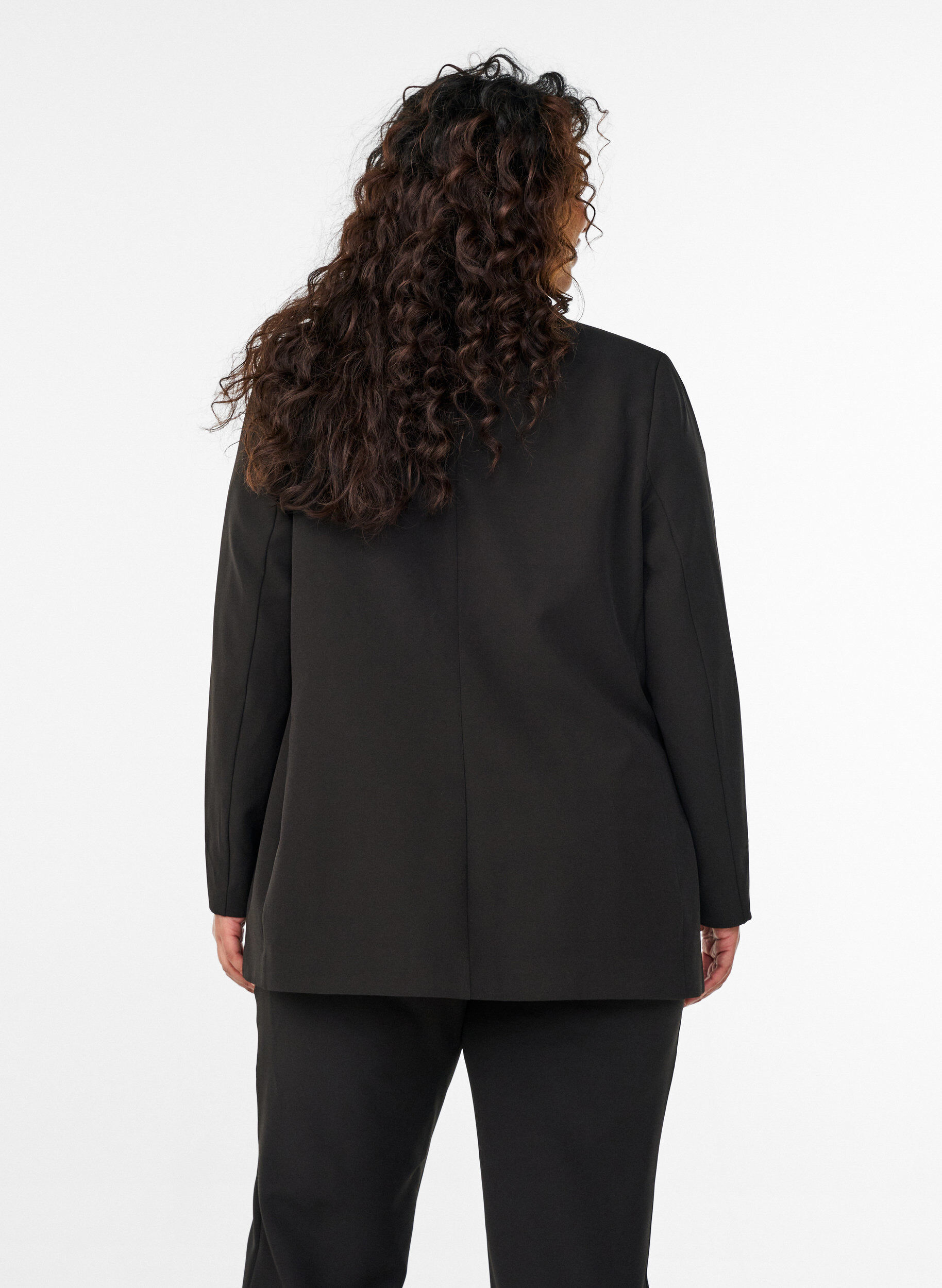 ZizziKlassisk blazer med knaplukning, Sort, Model image number 2