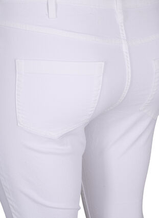 Højtaljede super slim Amy jeans, White, Packshot image number 3