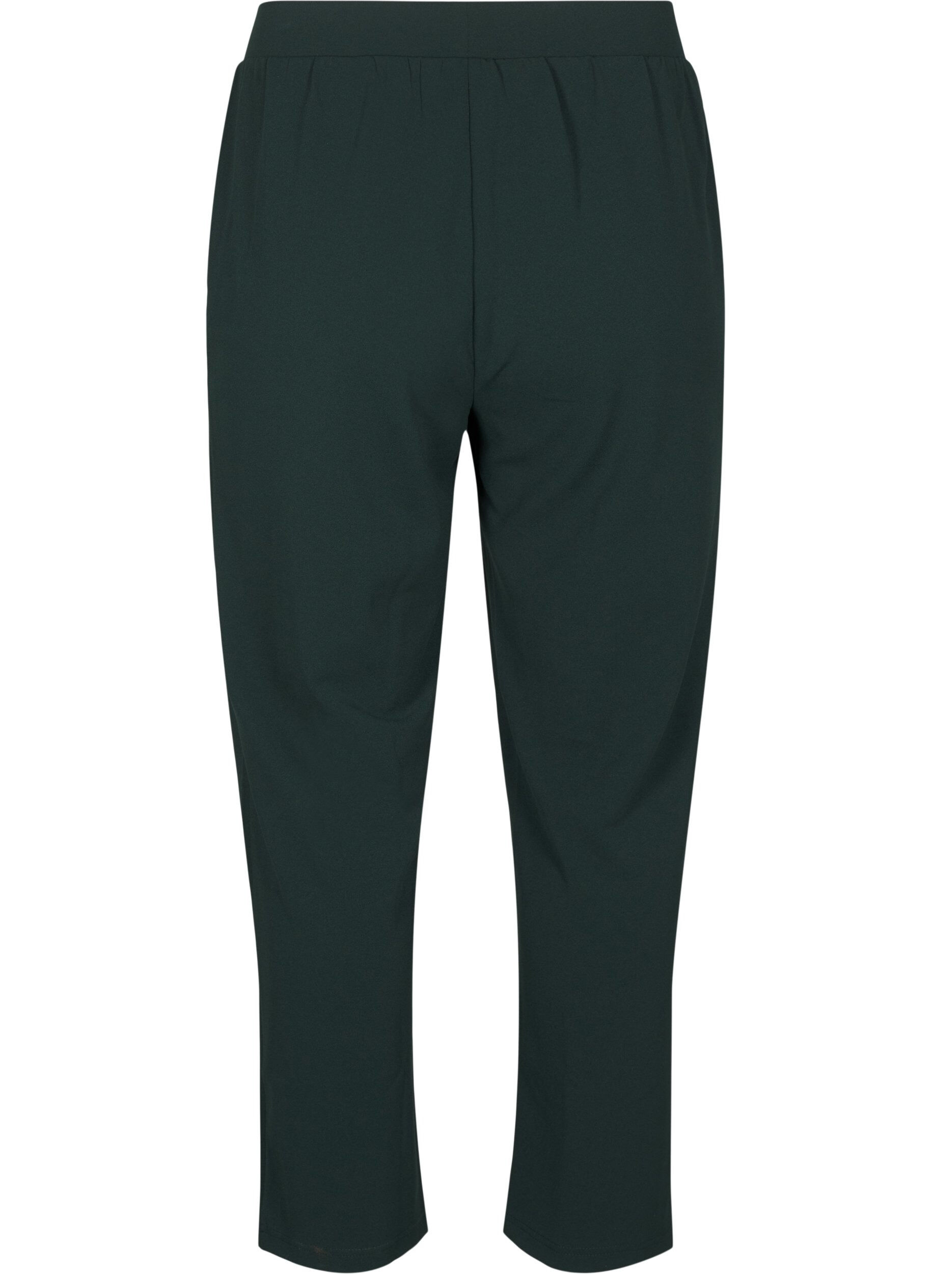 ZizziBukser med straight fit, Gr&oslash;n, Packshot image number 1