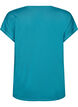 Ensfarvet tr&aelig;nings t-shirt, Bl&aring;, Packshot image number 1