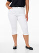 H&oslash;jtaljede Amy capri jeans med super slim fit, Hvid, Model image number 2
