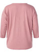 Jerseybluse med 3/4 &aelig;rmer, Lyser&oslash;d, Packshot image number 1