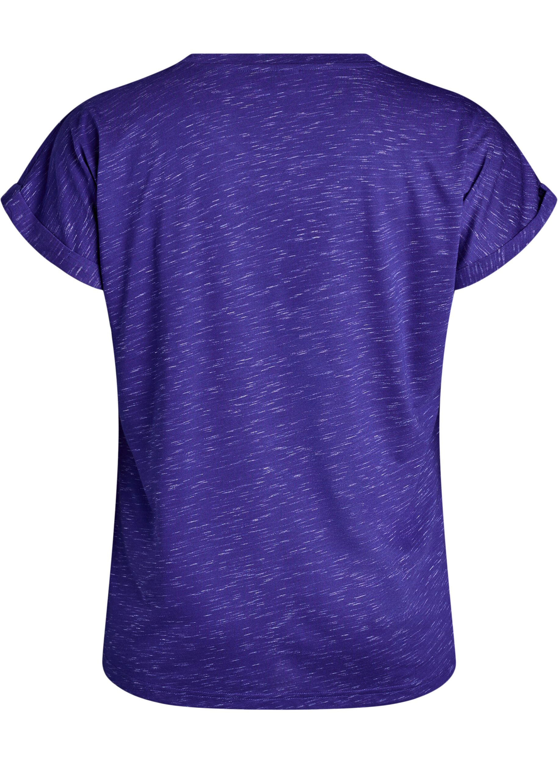ZizziL&oslash;s tr&aelig;nings t-shirt med korte &aelig;rmer, Lilla, Packshot image number 1