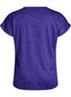 L&oslash;s tr&aelig;nings t-shirt med korte &aelig;rmer, Lilla, Packshot image number 1