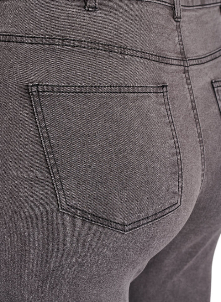 Amy jeans med h&oslash;j talje og super slim fit, Gr&aring;, Packshot image number 3