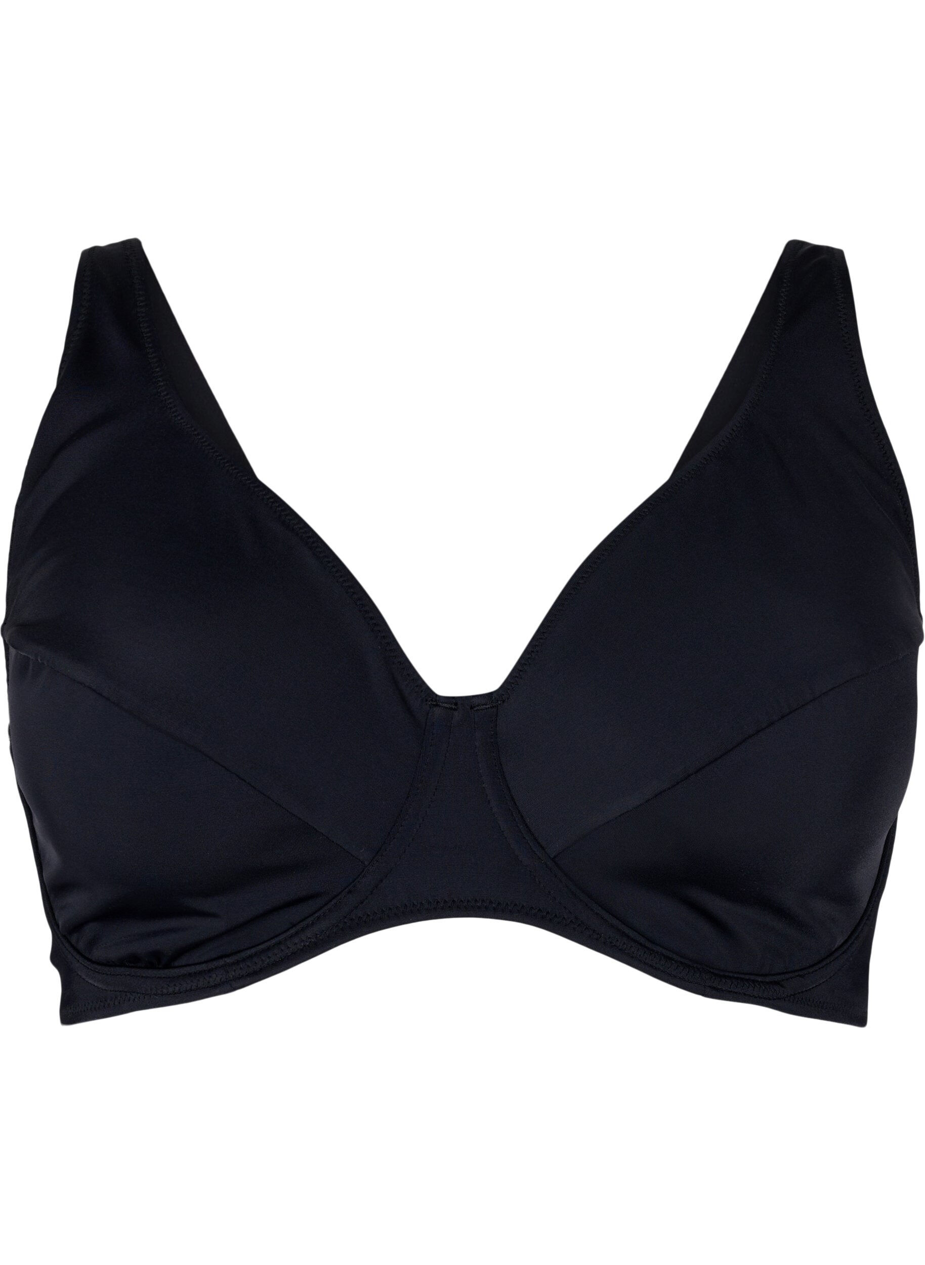Zizzi Bikini bh med b&oslash;jle, Black, Packshot image number 0