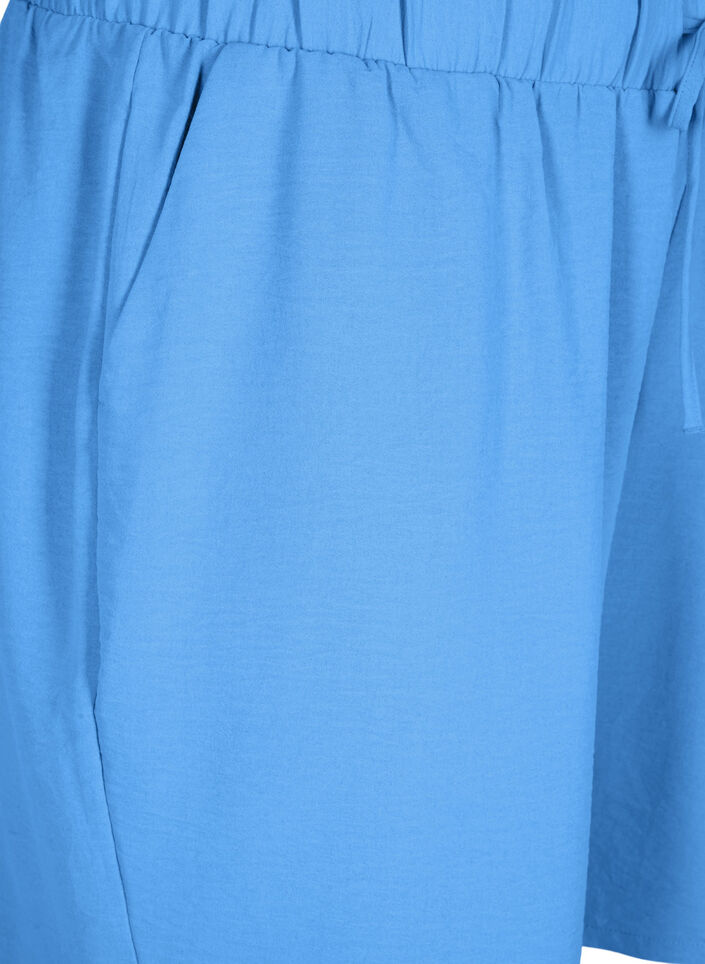 Shorts med lommer og elastik i taljen, Bl&aring;, Packshot image number 2