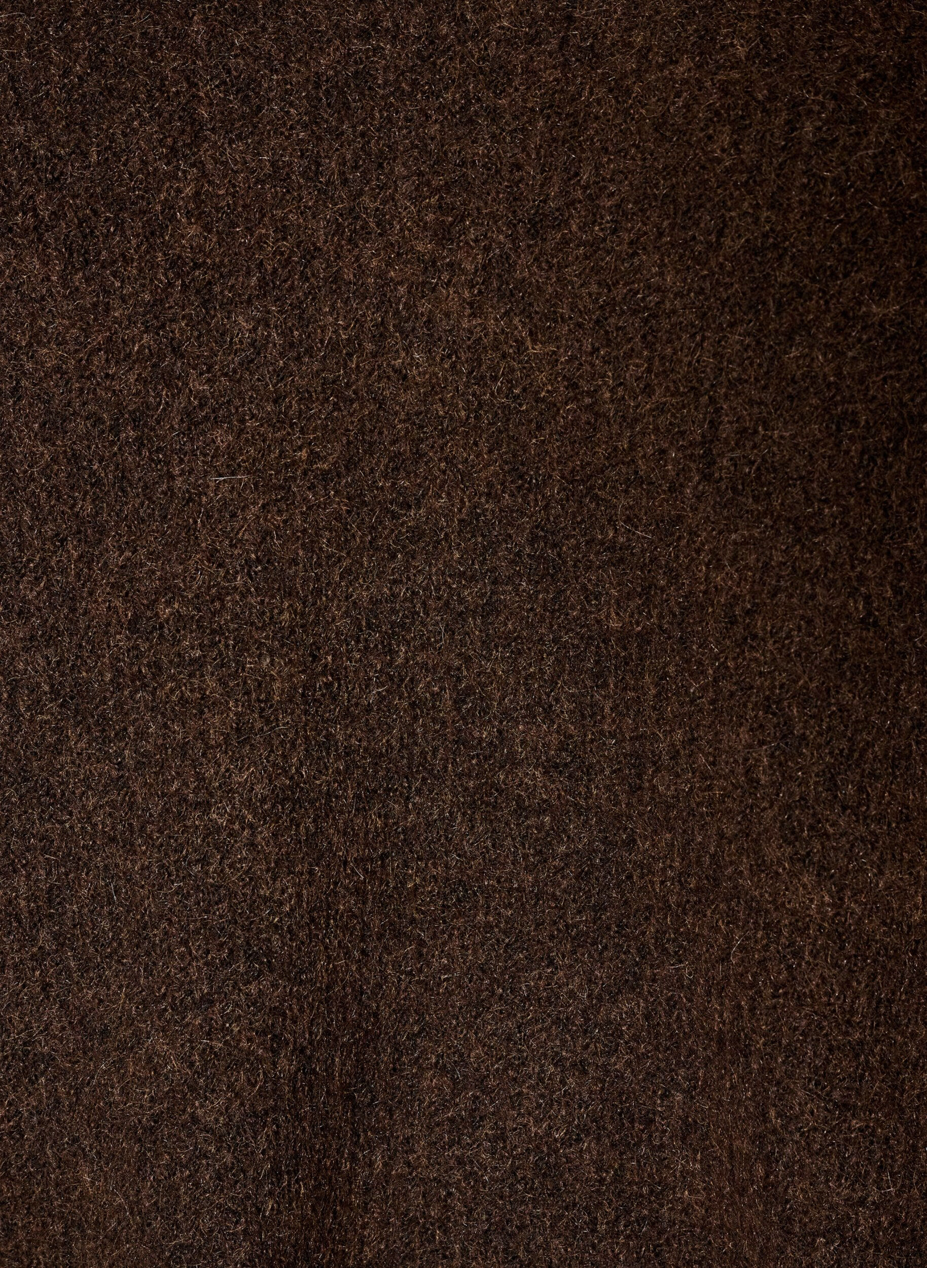 ZizziStrikbluse med V-hals og raglan&aelig;rmer, Brun, Packshot image number 2