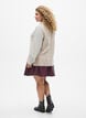 Strikvest med ribkanter, Beige, Model image number 2