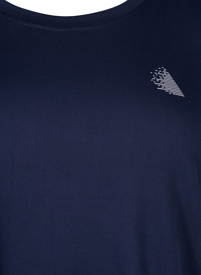 Træningsbluse med 3/4 ærmer, Blå, Packshot image number 2