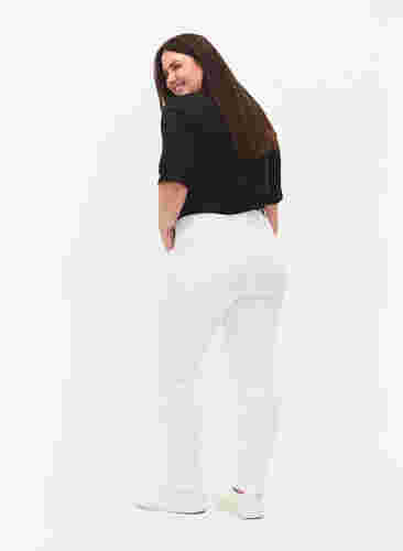 Slim fit Emily jeans med normal talje, White, Model image number 1