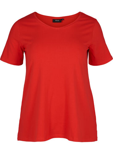 Basis t-shirt, High Risk Red, Packshot image number 0