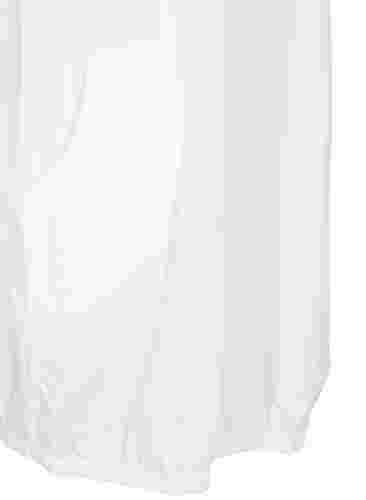 Kortærmet kjole i bomuld, Bright White, Packshot image number 3