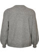 Cardigan i bl&oslash;d strik med guldfarvede knapper, Gr&aring;, Packshot image number 1