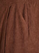 Kort nederdel i fløjl, Brun, Packshot image number 2