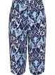 Culotte bukser i viskose med print, Blue Ethnic AOP, Packshot image number 1