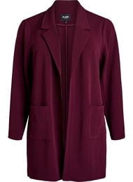 Lang blazer med lommer, R&oslash;d
