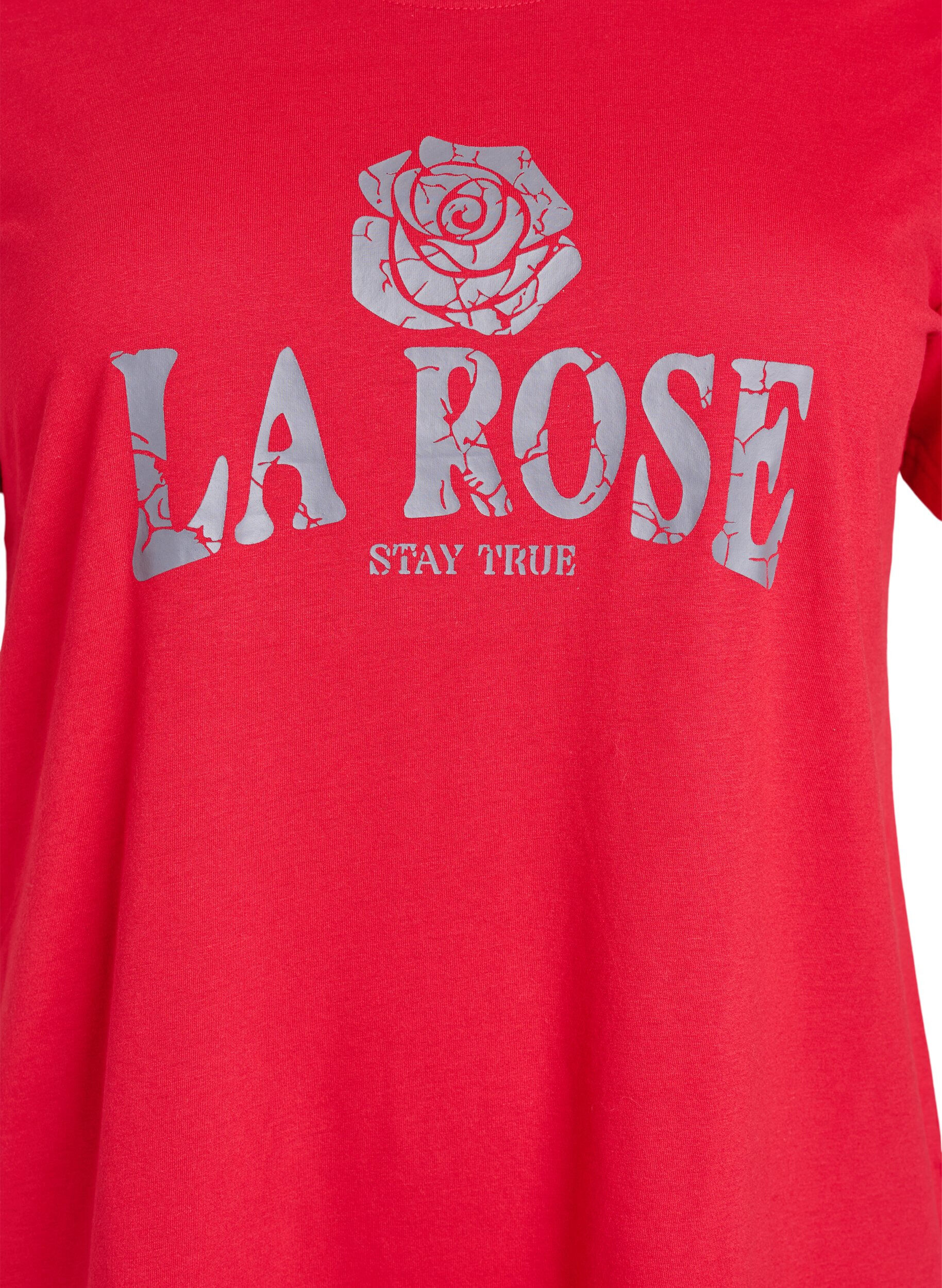 Zizzi FLASH - T-shirt med motiv, R&oslash;d, Packshot image number 2