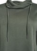 Kort sweatkjole med h&oslash;j krave og lommer, Gr&oslash;n, Packshot image number 2