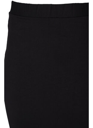 Ensfarvet tætsiddende nederdel, Black, Packshot image number 2