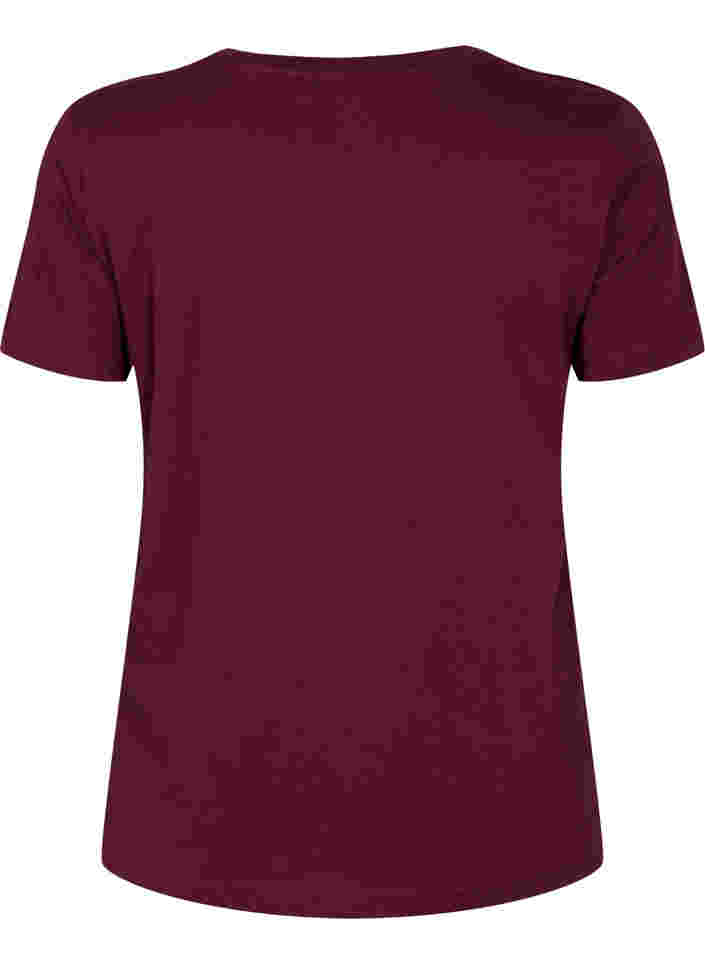 Trænings t-shirt med print, Fig w. flower logo, Packshot image number 1