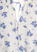 Blomstret viskosebluse med halvlange &aelig;rmer, Hvid, Packshot image number 2